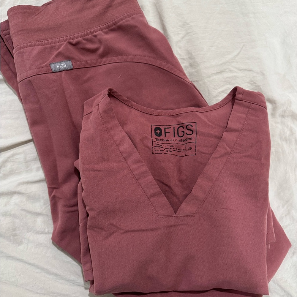 Figs Mauve XS Scrub Set